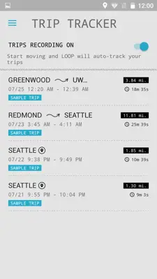 Trip Tracker android App screenshot 3